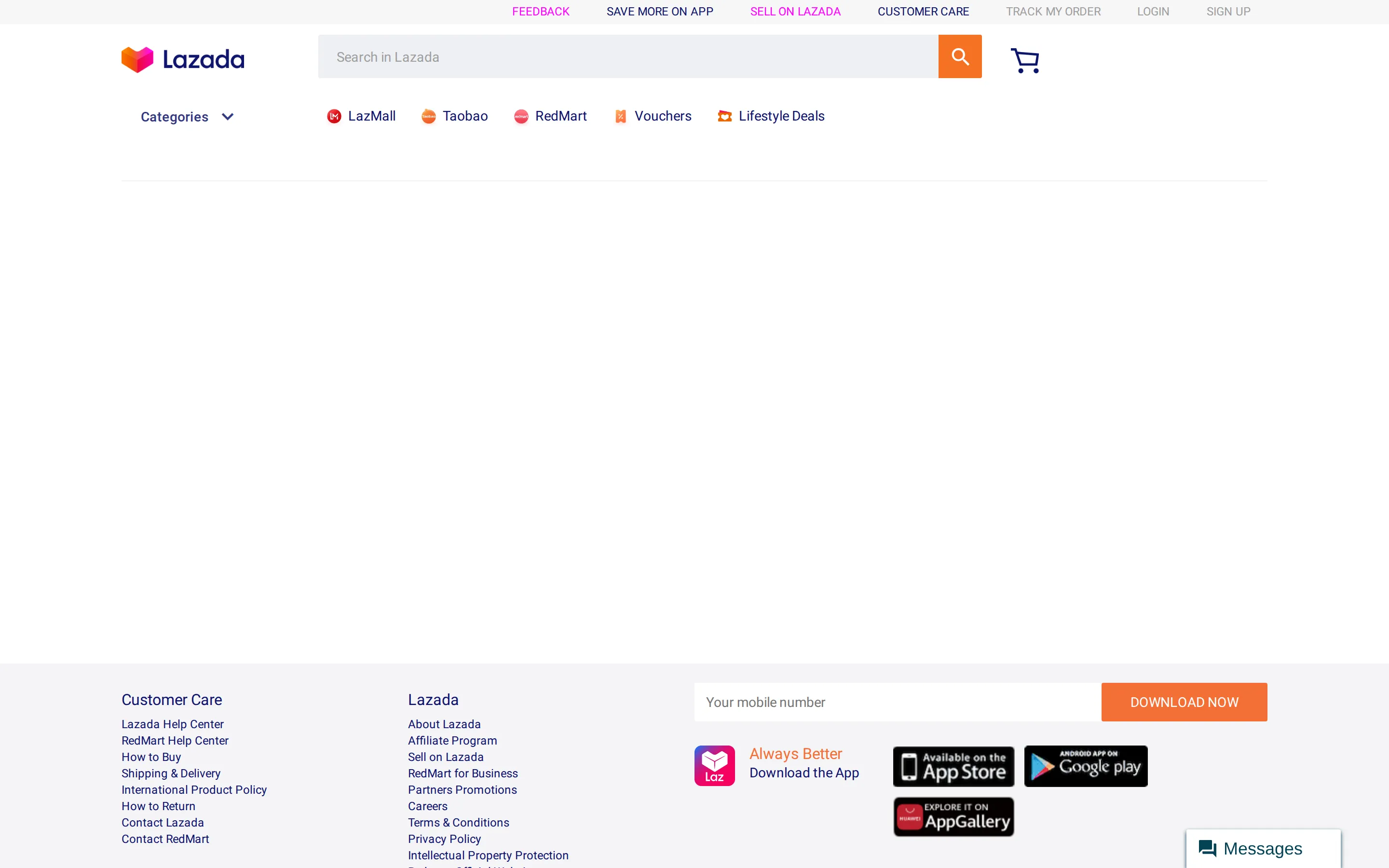 Lazada collection page