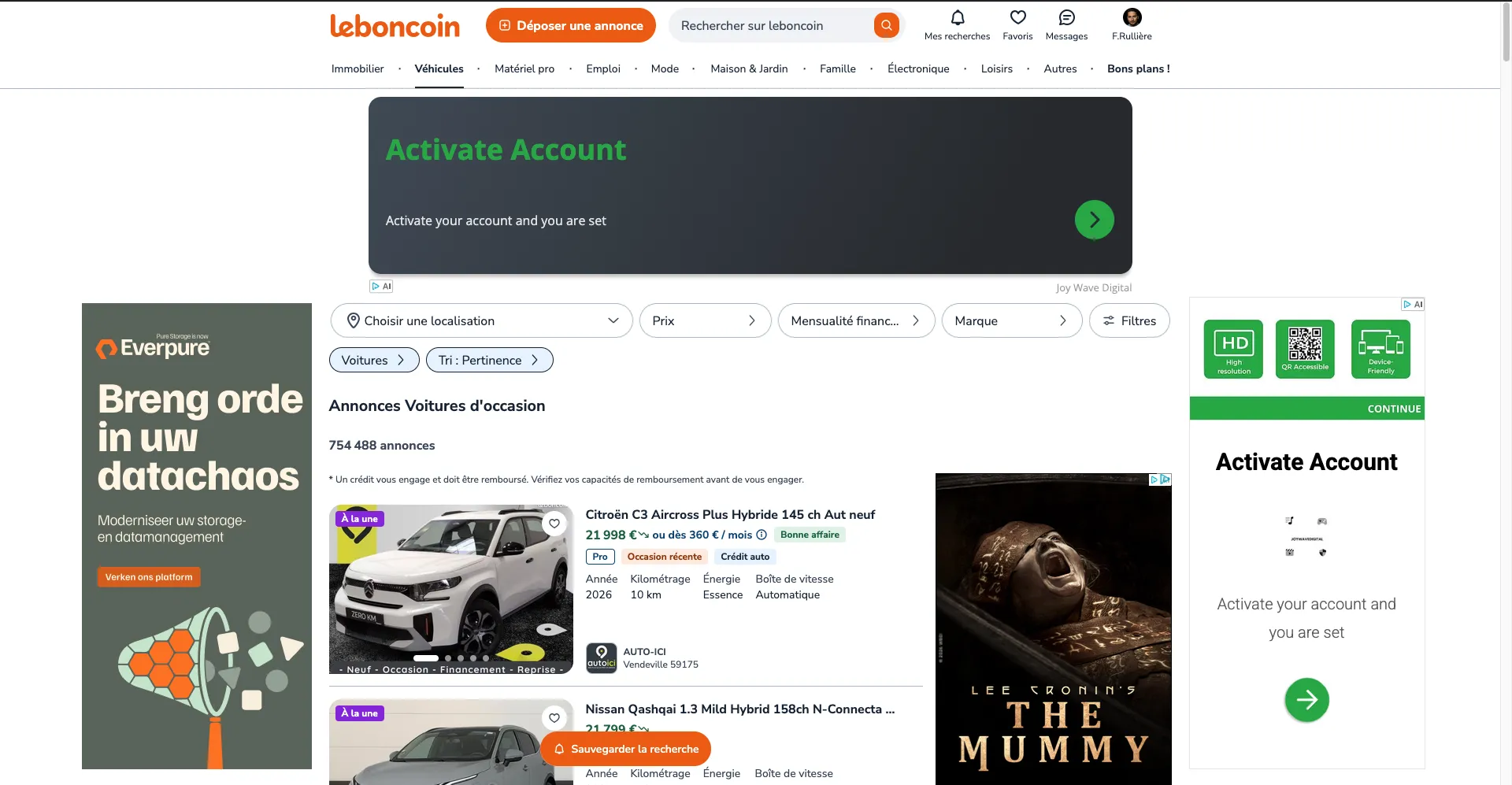 Leboncoin collection page