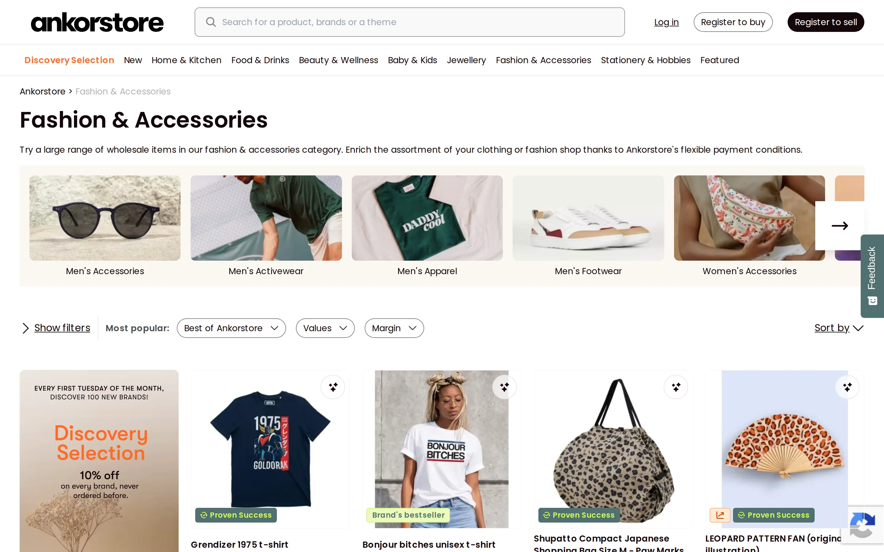 Ankorstore collection page