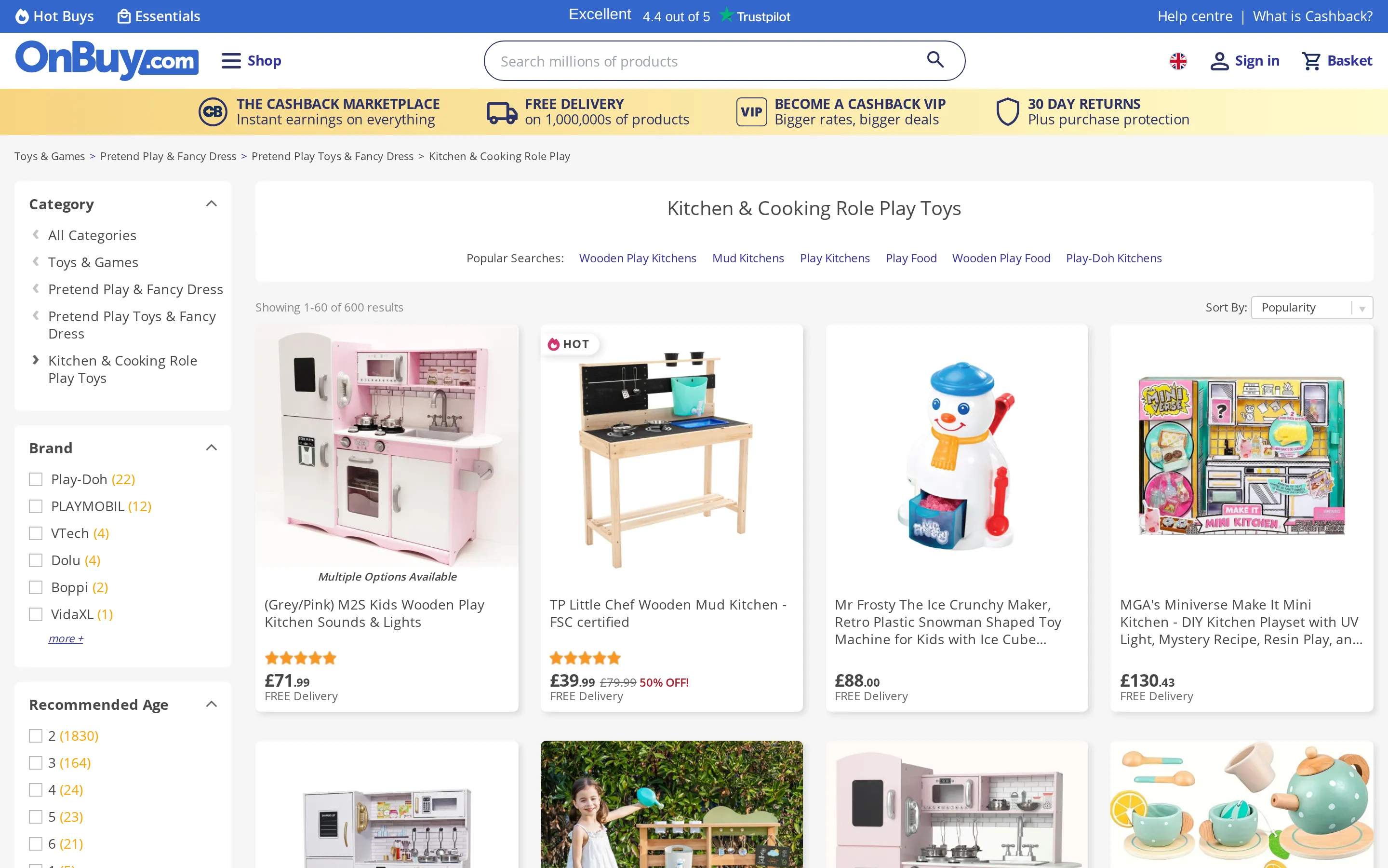 OnBuy collection page