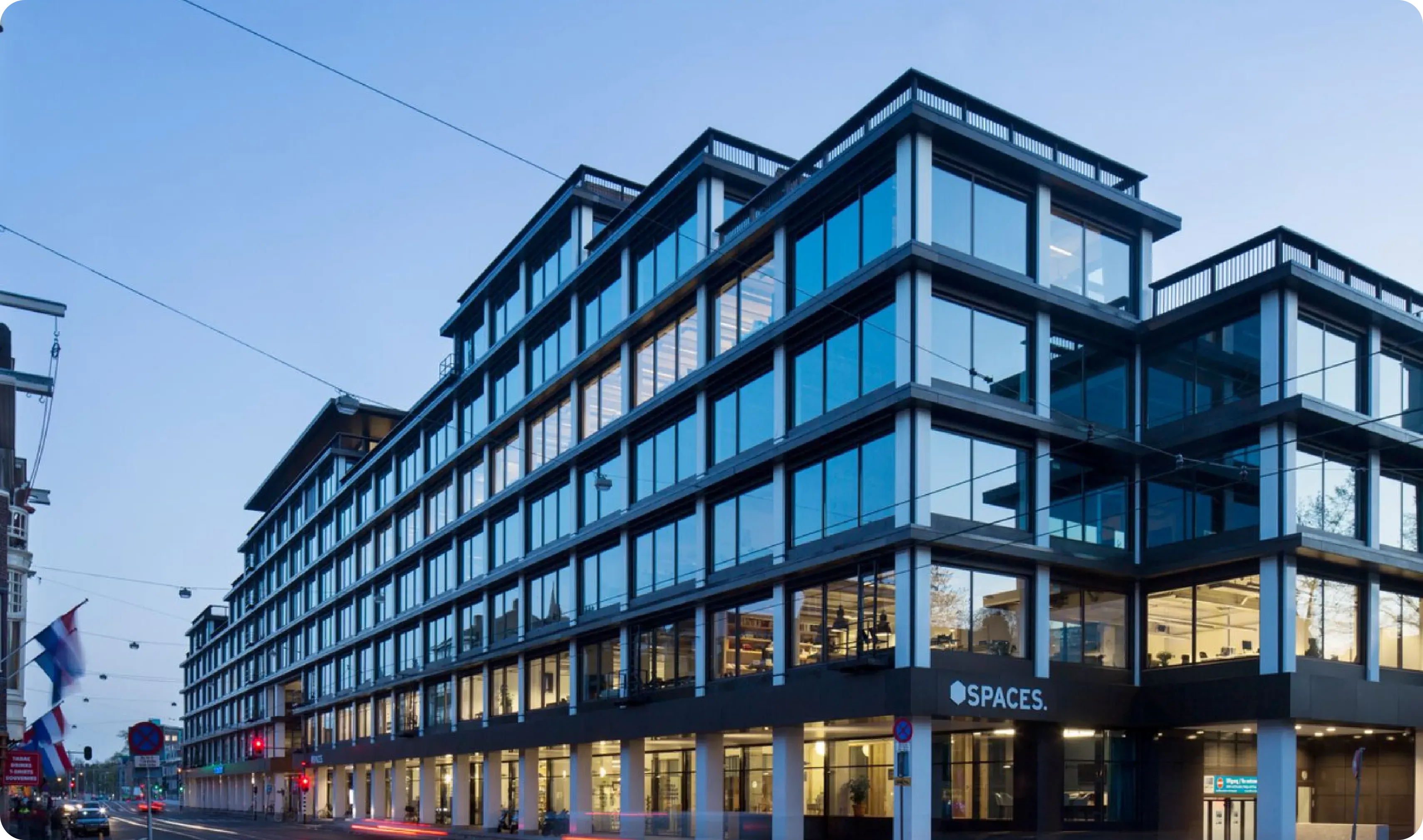 Tatsächliche Büroräume Amsterdam Garnet-Team