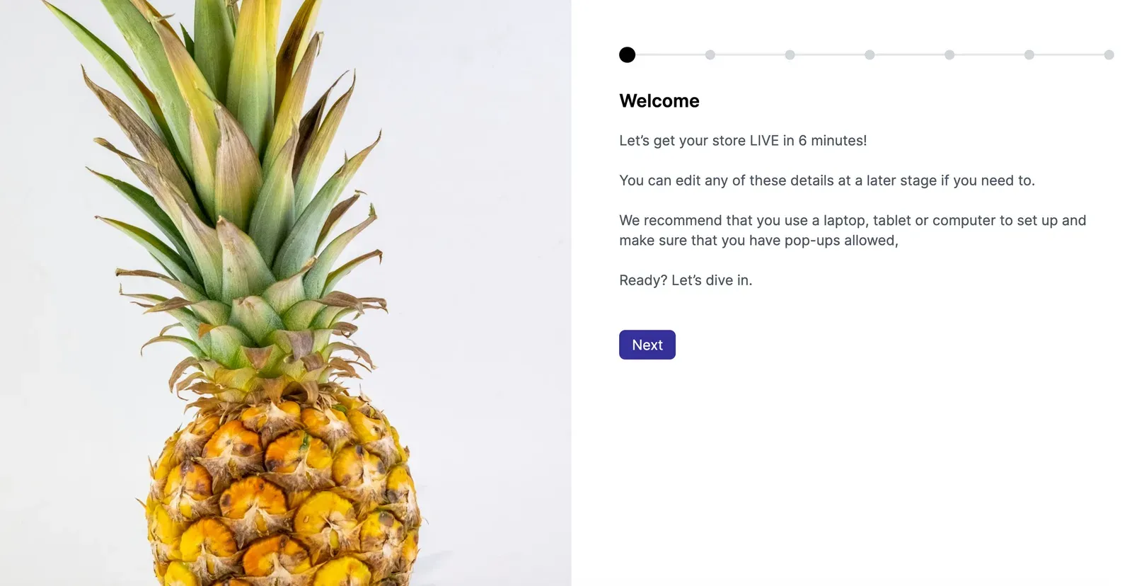 Guided vendor onboarding in Garnet