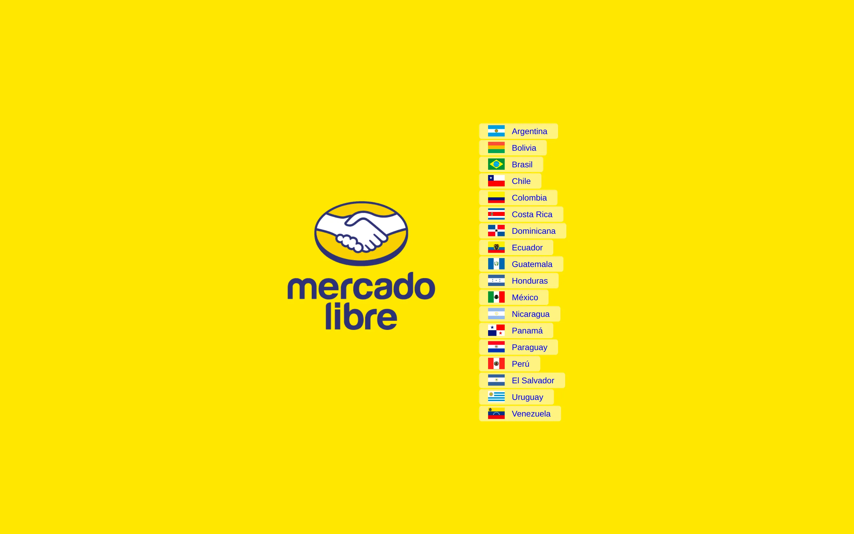 Mercado Libre homepage