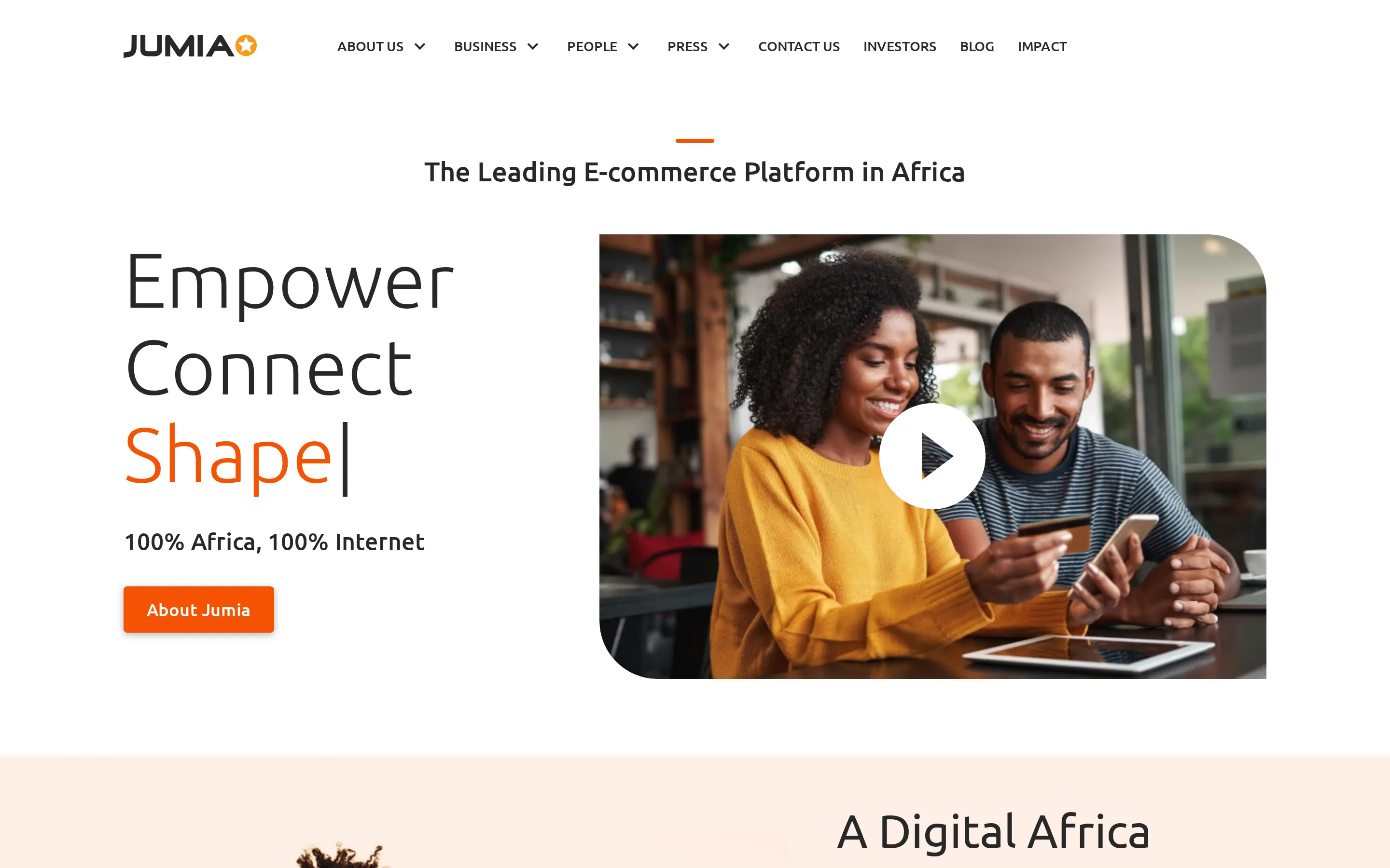 Jumia homepage