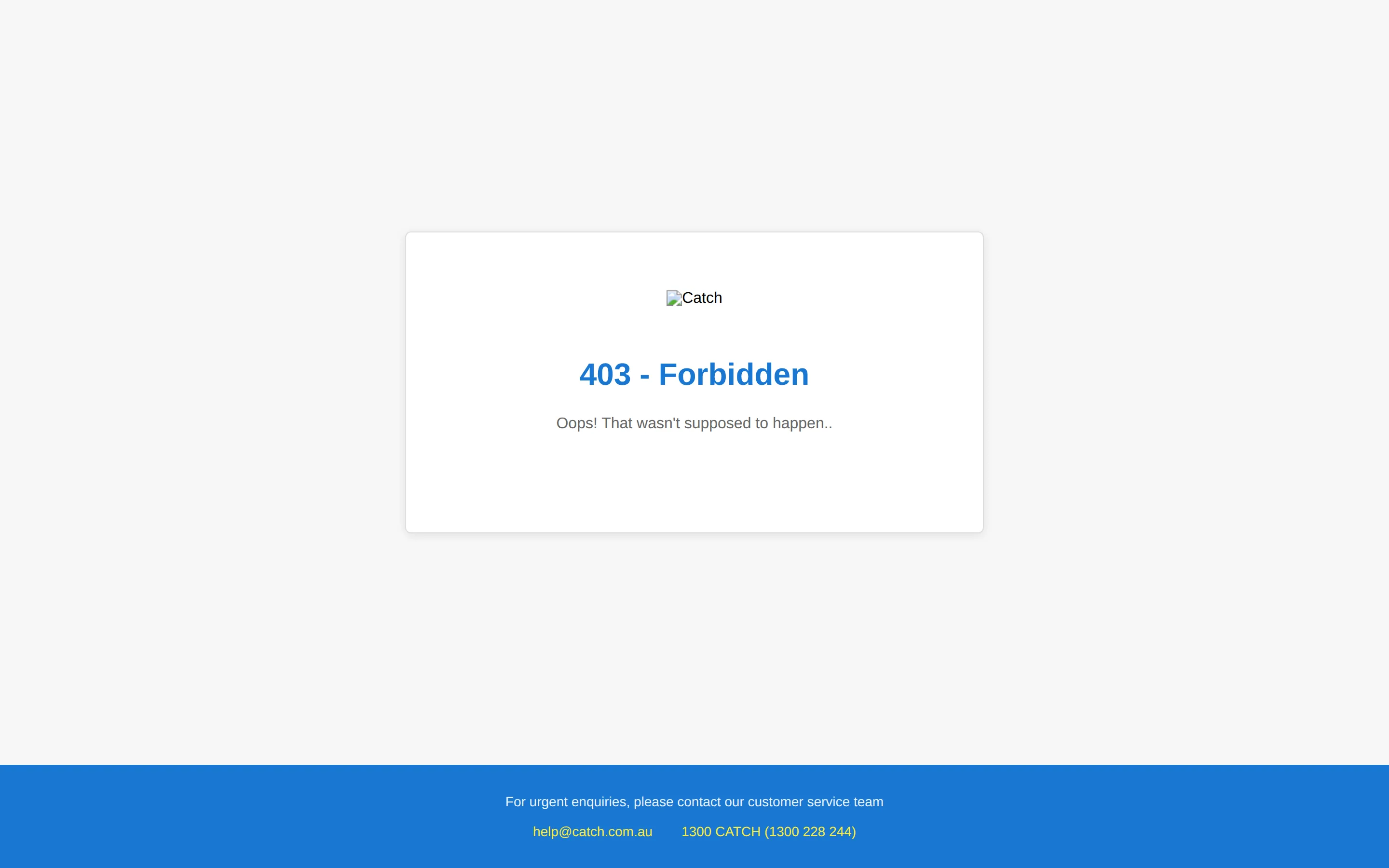 Catch.com.au homepage