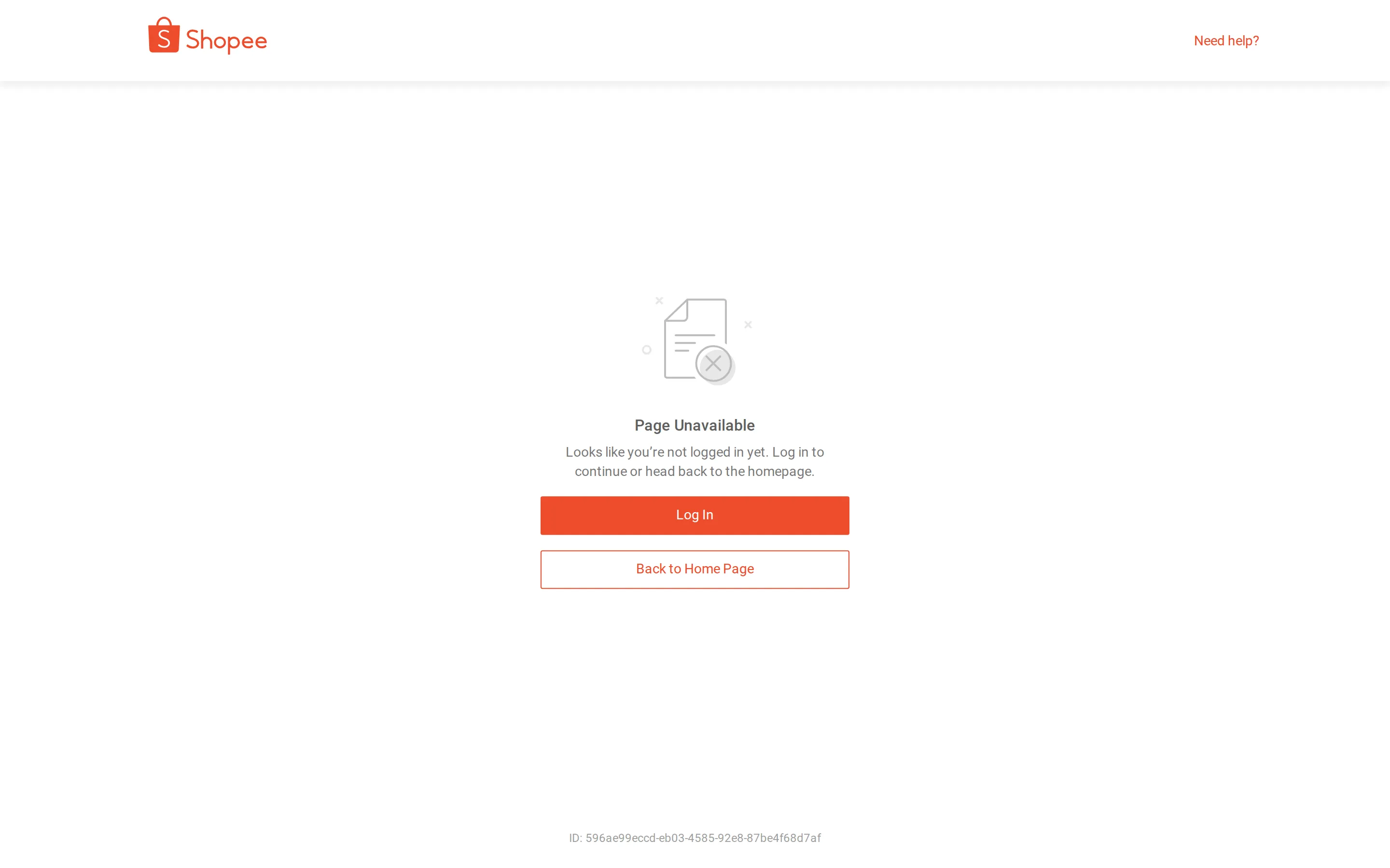 Página de inicio de Shopee