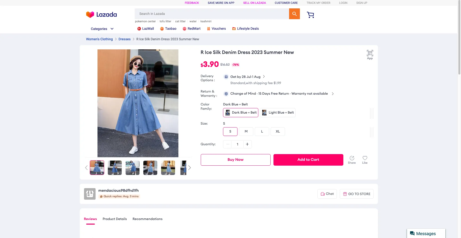Lazada product page