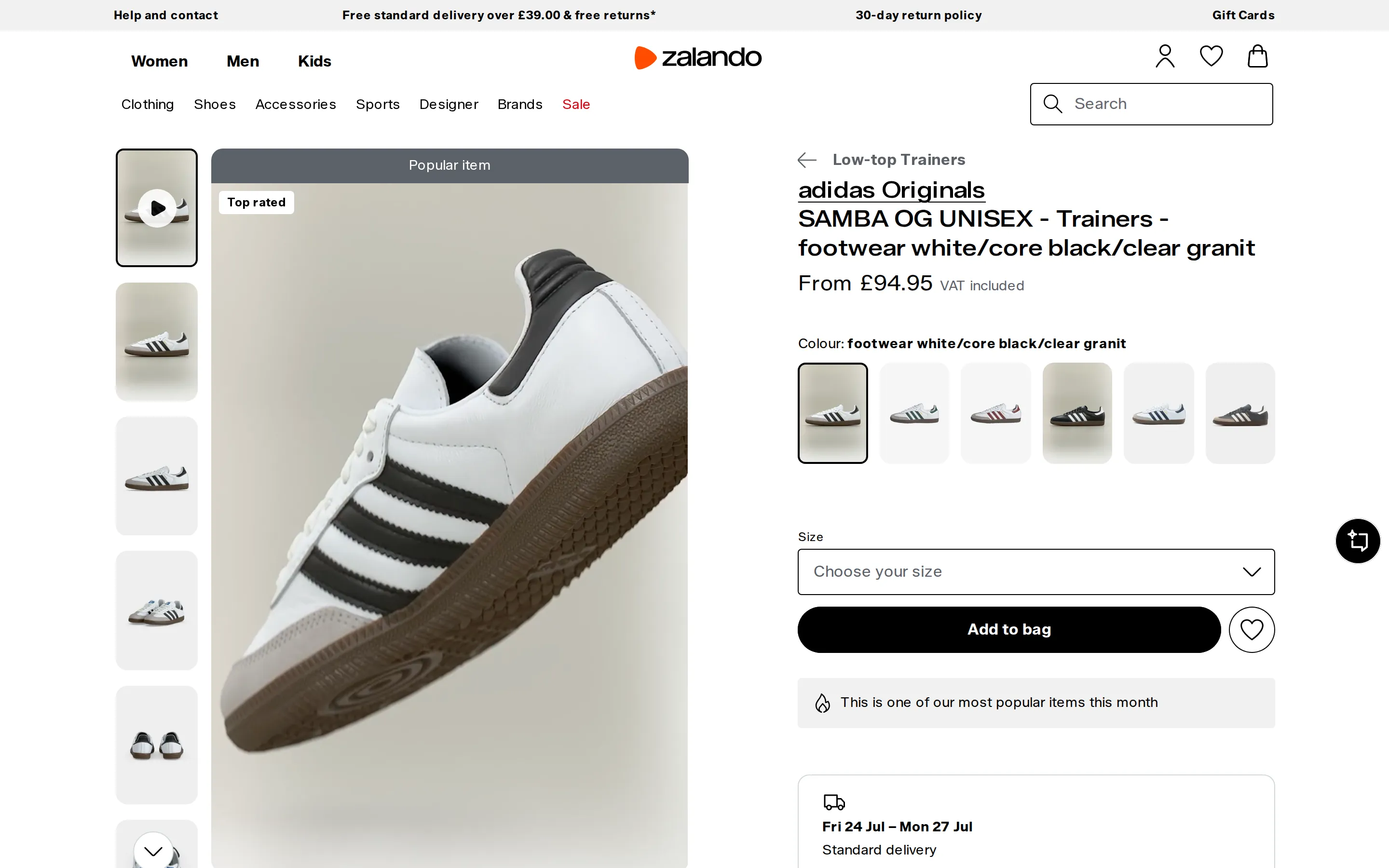 Zalando product page