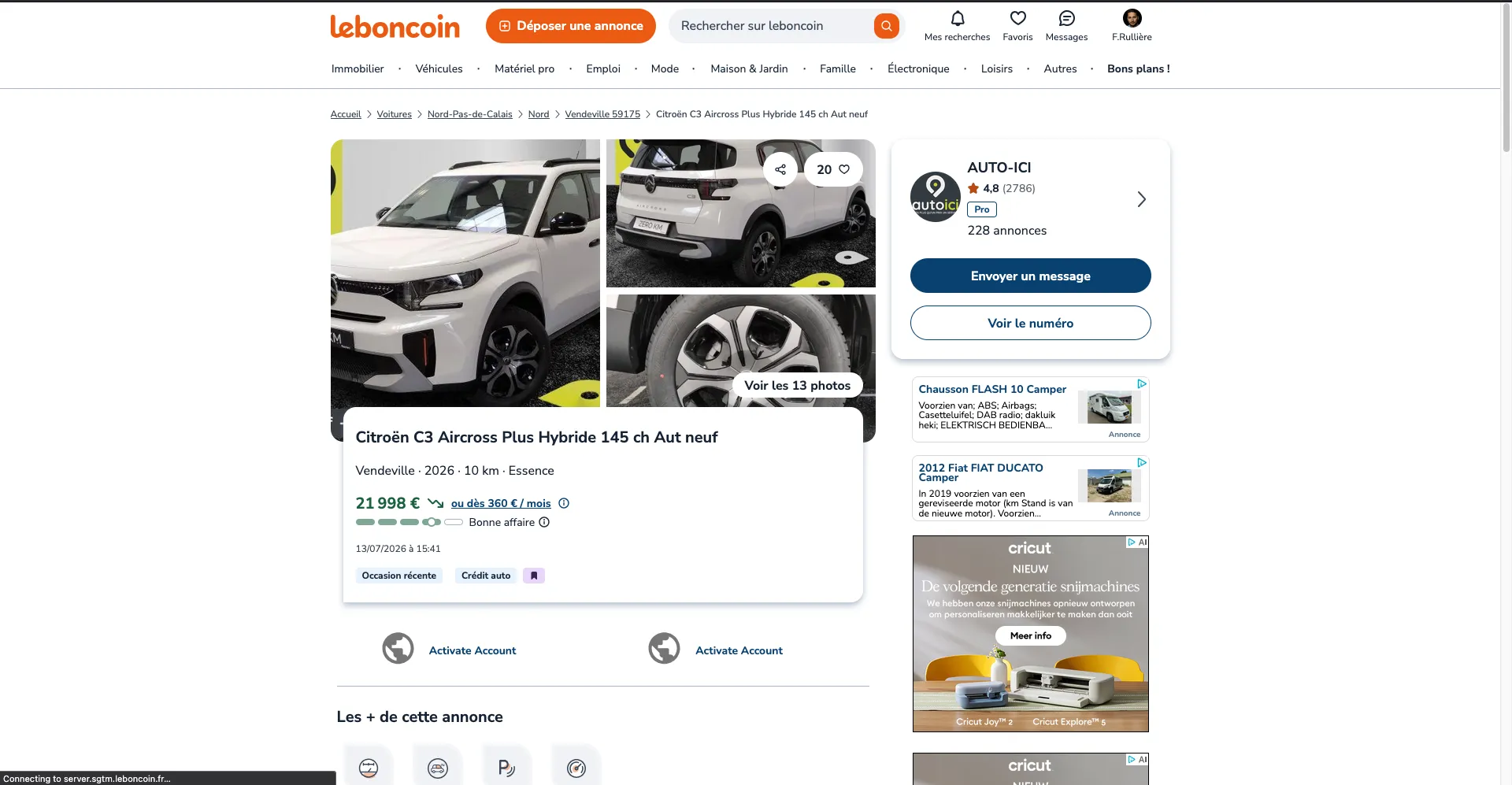 Leboncoin product page
