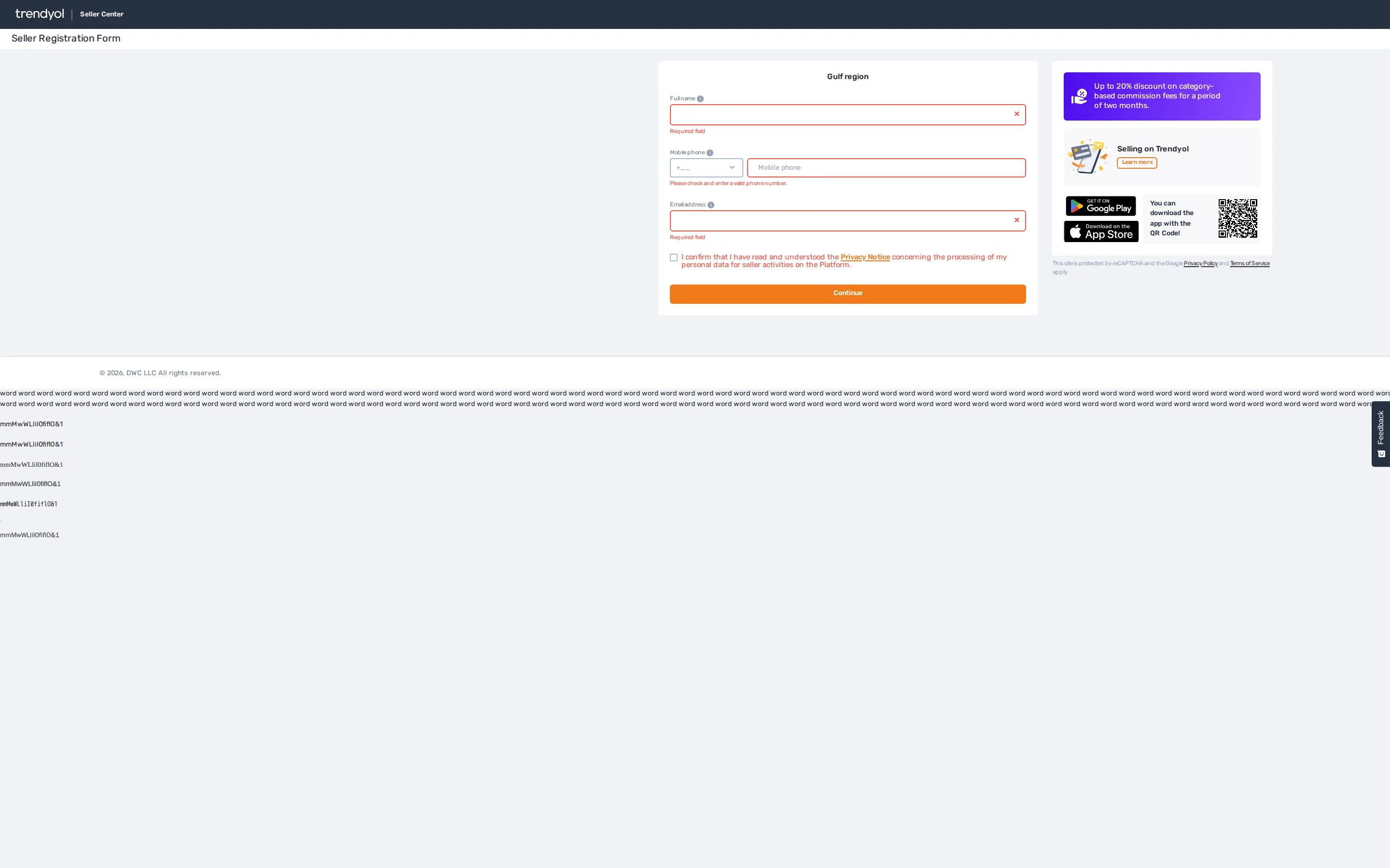 Trendyol seller page
