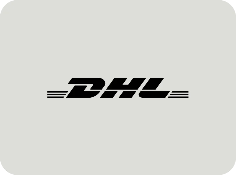 DHL logo black and white