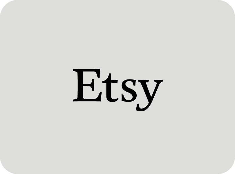 Etsy logo black and white