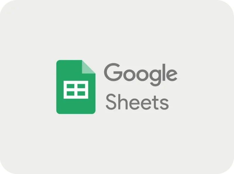 Google Sheets logo colors