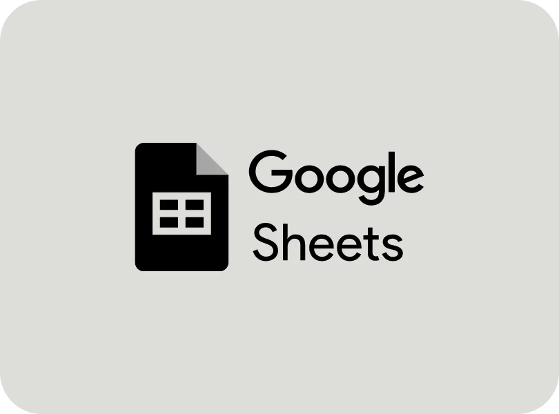 Google Sheets logo black and white