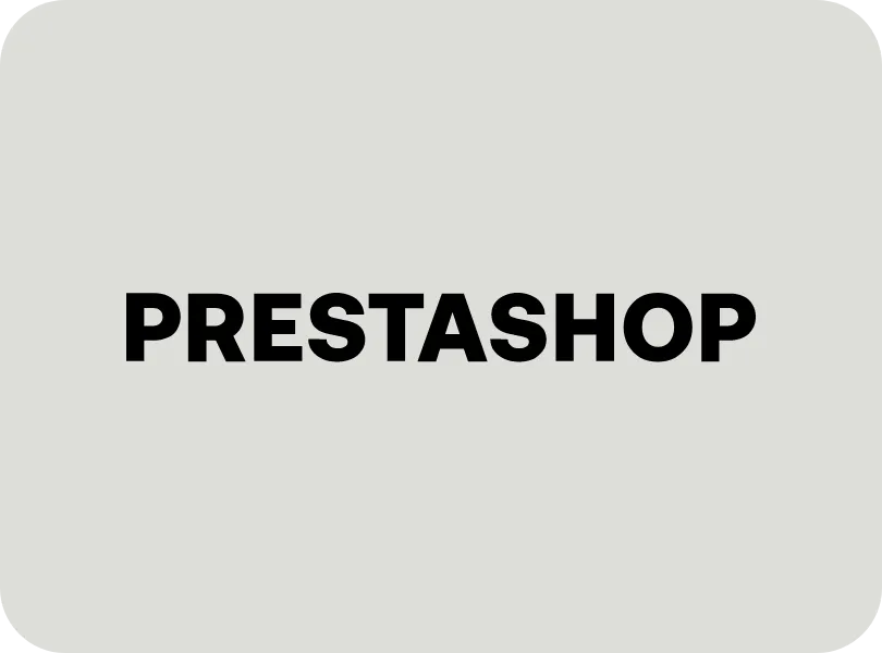 PrestaShop logo black and white