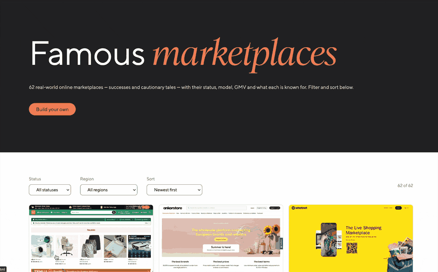 Browsing the marketplace directory