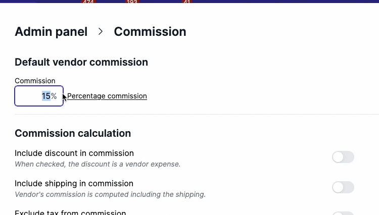 Commission picker demo