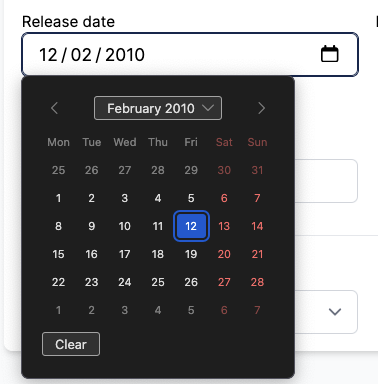 Date specification