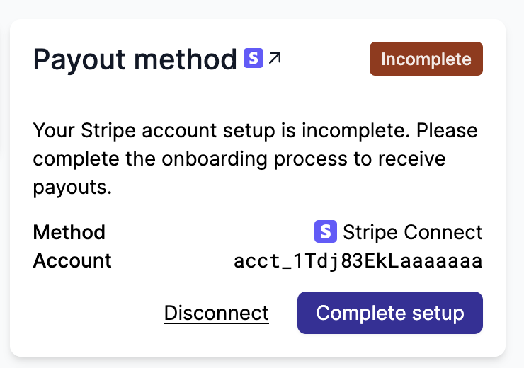Complete Stripe setup